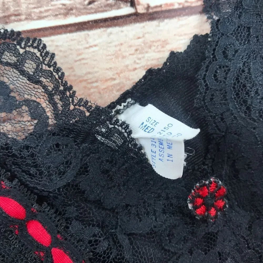 Vintage 1980’s‎ bodysuit lingerie one piece lace - Picture 4 of 5
